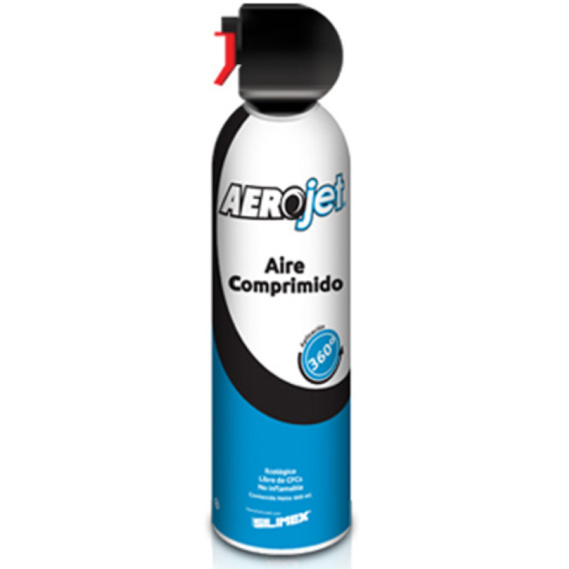 Silimex AeroJet 360° Teclado Filtro de aire comprimido de limpieza de equipos 440 ml